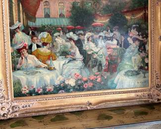 Ritz hotel lunch scene
Famous picture