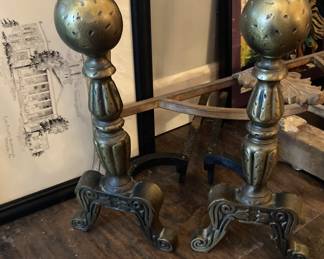 Pair of andirons