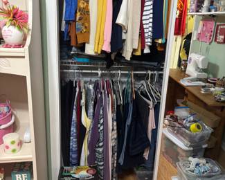 Two closets of women’s clothing mostly size L-2XL all brands