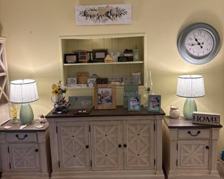 TV table with storage, 2 more of 4 matching end tables (all priced separately.)