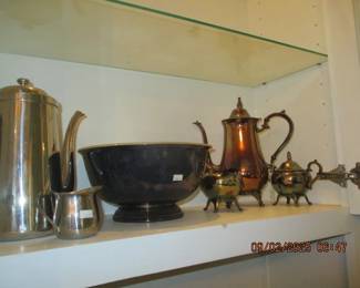 Antique silver plate coffee service