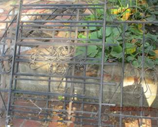 Wrought iron gates, etc
