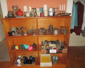 Candle holders and unused candles