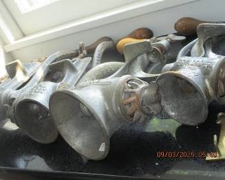 Vintage meat grinders