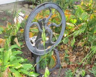 Cast iron yard art