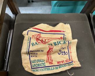 Royal Basmati Rice Burlap Bag