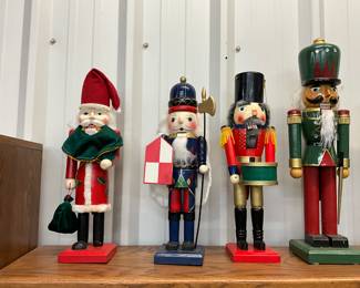 Assorted Sizes & Styles of Wooden Nutcrackers