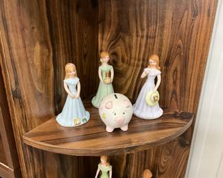 Enesco Growing Up Birthday Girls Ages 10, 11 & 12 & Ceramic Pig Piggy Bank