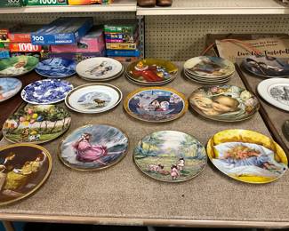 Collector Plates Including: Norman Rockwell * Franklin Mint * Reco Knowles * Homco Higgins Bond * Royal Dalton * Crate & Barrel * Royal Copenhagen * Dominic Mingolla * Bavaria Konigszelt * John McClelland * Juan Ferrandiz