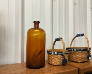 Amber Glass Apothecary Bottle