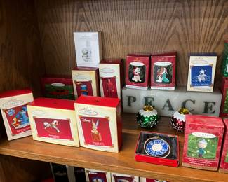 Assorted Hallmark Keepsake Ornaments including - Cars * Star Trek * Dogs * Blues Clues * Disney * Peanuts