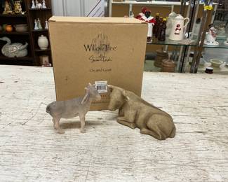 Willowtree OX and Goat Figurine Set
