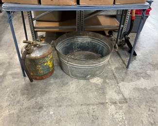 Galvanized Wash Tub