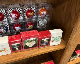 Assorted NASCAR Christmas Ornaments