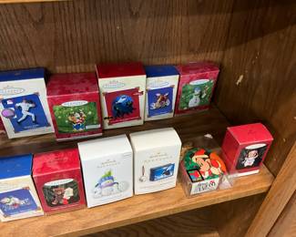 Assorted Hallmark Keepsake Ornaments Including - Derek Jeter * Batman * Disney Mickey Mouse Ornament