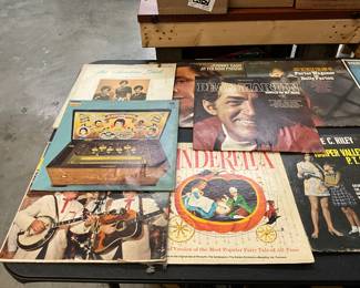 Assorted Record Albums Including -The Sunshine Girls * Herb Albert & The Tijuana Brass * Flatt & Scruggs * Johnny Cash * Dean Martin * Cinderella
