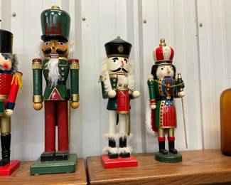 Assorted Sizes & Styles of Wooden Nutcrackers