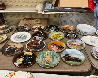Collector Plates Including: Norman Rockwell * Franklin Mint * Reco Knowles * Homco Higgins Bond * Royal Dalton * Crate & Barrel * Royal Copenhagen * Dominic Mingolla * Bavaria Konigszelt * John McClelland * Juan Ferrandiz