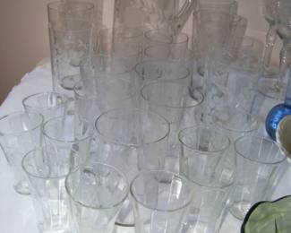 Vintage glassware