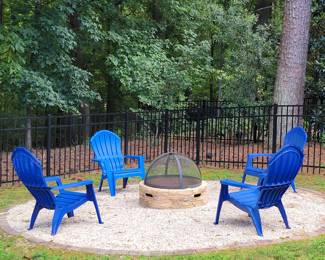 4 Andirondack chairs - fire pit NOT for sale