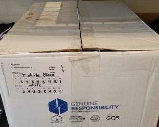 Boxed Unprinted t shirts