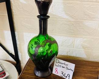 Decanter w/Silver Overlay