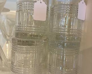 Large collection of Ralph Lauren crystal glasses 