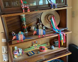 Miscellaneous items from Mexico
Cabinet is a Vintage Lawyers book case that belonged to Hardy Moore. Have 2 for sale!