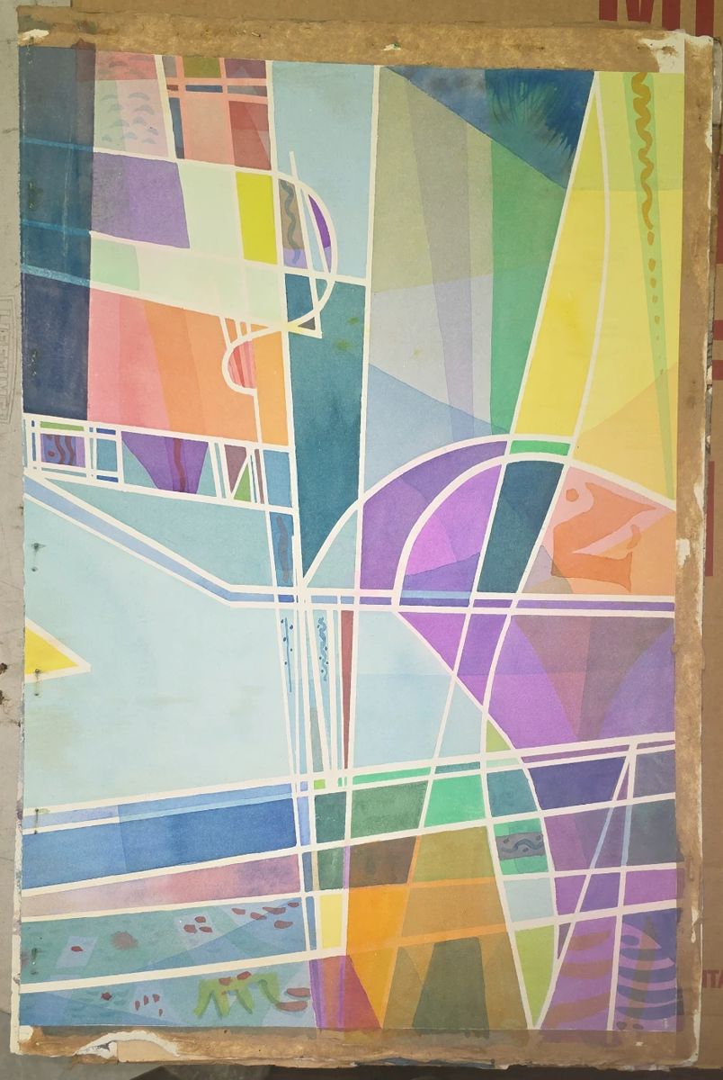 Dave Fox abstract watercolor.