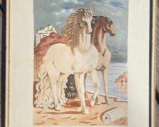 De Chirico lithograph. Signed and numbered