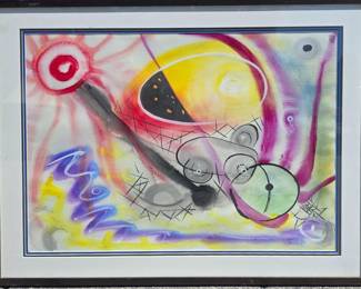 Rupert Picott watercolor. New York artist. 22 x 30.