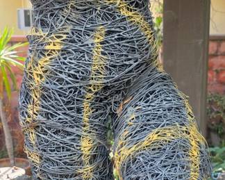 Abstract figural sculpture.