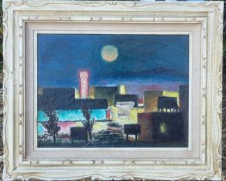 Edgar O. KIECHLE. Cityscape along Ventura Blvd.