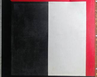 42" x 42" hard edge minimalist painting