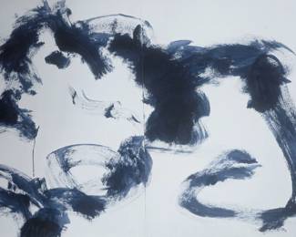 Carol Stensrud acrylic on paper diptych.