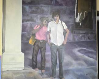 48 x 48 Pat Berger Acrylic on canvas.