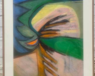 Judith Turner Kunda oil pastel.