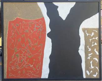 Large non objective painting