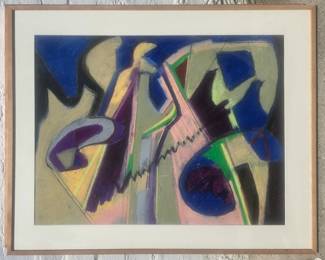 Judith Turner Kunda oil pastel.