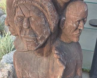 Folk art wood carving