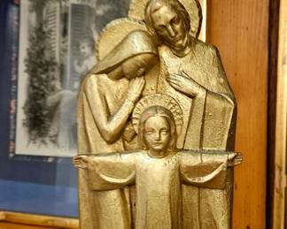 Wooden and gilt