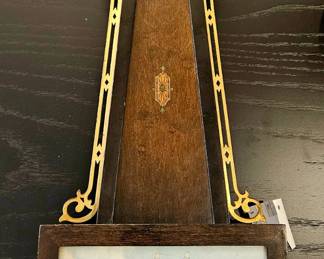 Early 1900 banjo clock with ship feature and eagle finial.  Superb condition 