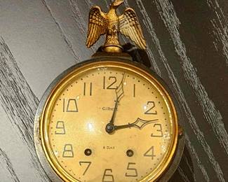 Close up of clock face
