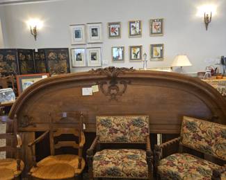 Lots of antique furniture