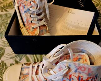 Dior sneakers new in box w paperwork and bags, European size 40