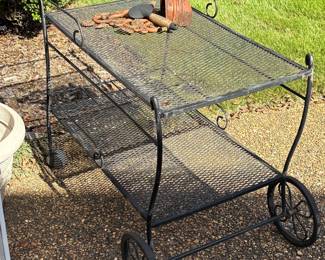 Wrought iron teacart
