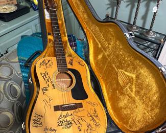 Autographed guitar