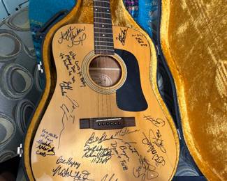 George Washburn Autographed Guitar