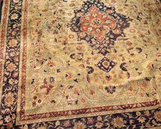 Oriental wool & silk rug