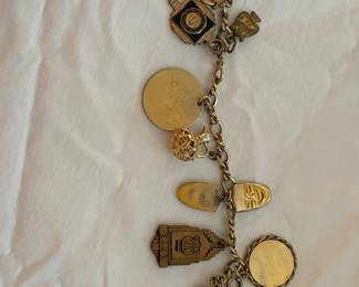 1961 Coffee High School Charm Bracelet 